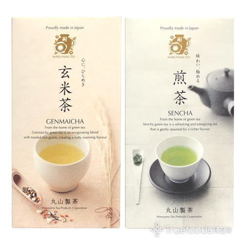 【TRUEFOODS臻盛食】日本靜岡優質煎茶/玄米茶-任選四盒(20包/盒)