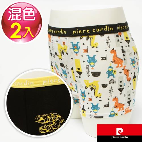 Pierre Cardin皮爾卡登 男童恐龍城堡平口褲-混色2件組(137002-2)