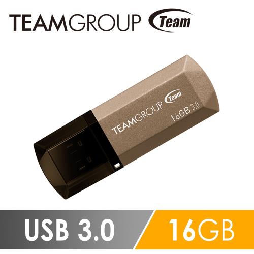 Team十銓科技 C155 USB3.0璀璨星砂碟-琥珀金 16GB