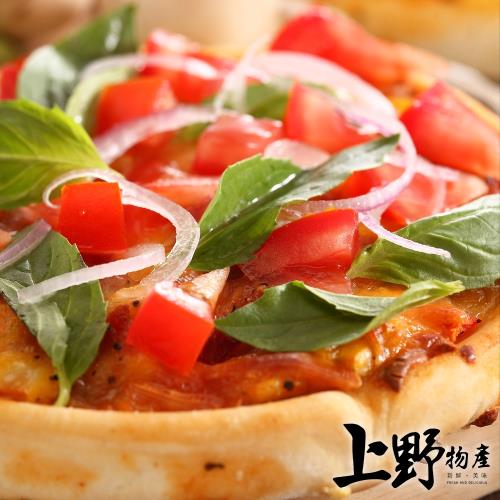 【上野物產】五吋牽絲總匯圓披薩x15片（120g±10%/片） 披薩 比薩 pizza