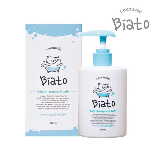 【韓國 HAPPYLAND】Lacouvee Biato 寶寶洗髮沐浴乳300ml(2合1清潔)-效期到2021.8.19