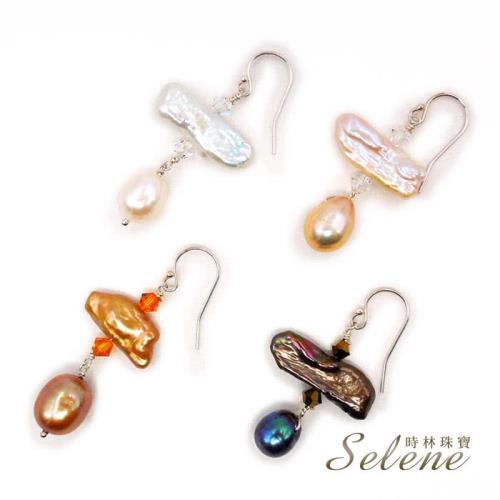 【Selene】驚豔氣質手工製作珍珠耳環(淡水養珠)