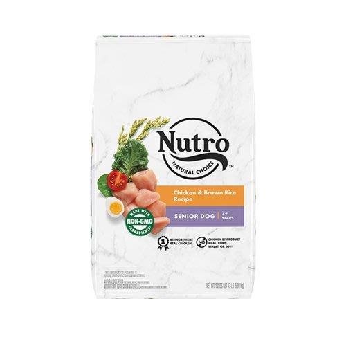 美國Nutro美士-全護營養高齡犬配方(農場鮮雞+糙米) 30lbs/13.61kg (NC70623)(效期:2024/06)