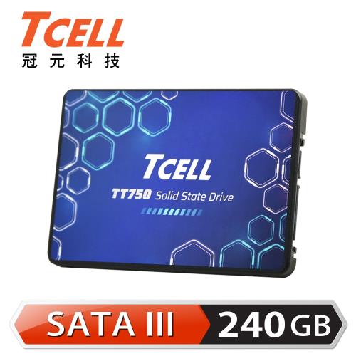 TCELL冠元 TT750 240GB 2.5吋 SATA III SSD固態硬碟