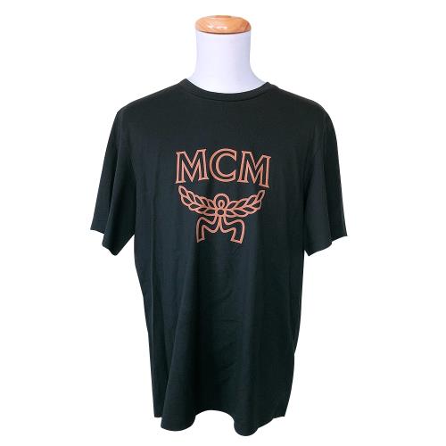 【MCM】logo印字圓領短袖T-shirt(黑)