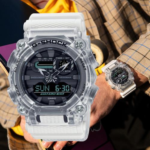 CASIO G-SHOCK 狂野搖滾雙顯腕錶 GA-900SKL-7A