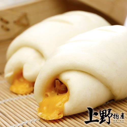 【上野物產】純手工德國香腸起司鮮奶饅頭 x5包 共20個 (400g±10%/4個/包) 