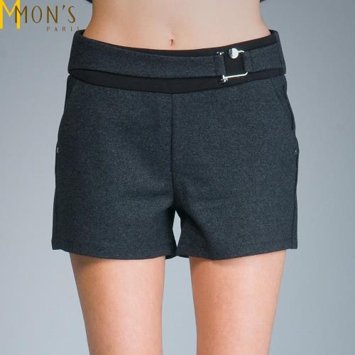 MONS 時尚俐落經典款舒適西裝短褲