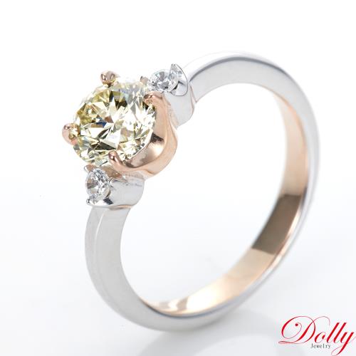 Dolly 18K金 求婚戒1克拉完美車工鑽石戒指(015)