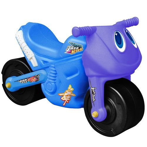 寶貝樂-小爵士摩托車造型學步助步車(藍)