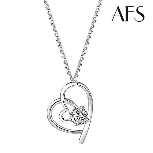 AFS 珍愛熠熠純銀晶鑽項鍊