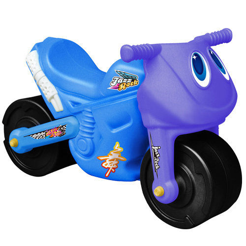 寶貝樂 小爵士摩托車造型學步助步車(藍)