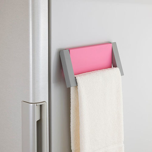 日本Belca磁吸式粉彩毛巾架
