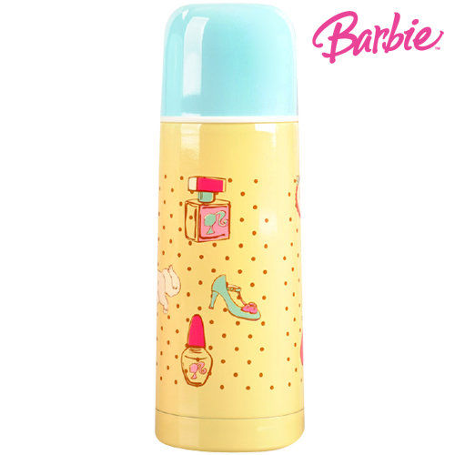 《BARBIE》甜美芭比保溫瓶 350ml (藍黃) 1入