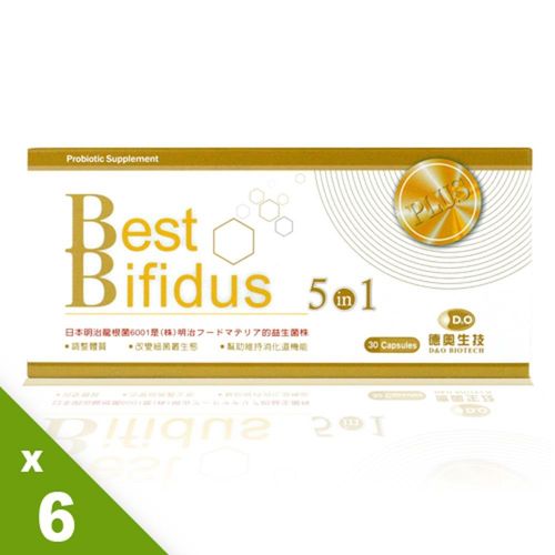 【德奧生技】Best Bifidus日本明治龍根菌 (30粒/盒)x6盒