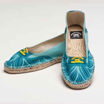【BSIDED女鞋】Bsided Kayak Lagoon Ballet 仿真時尚設計印刷休閒鞋(湖綠)