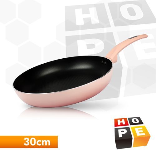 【德國HOPE歐普】3D立體網紋油切不沾鍋30cm平煎鍋