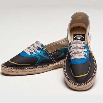 【BSIDED男鞋】Bsided BSD Blue 仿真時尚設計印刷休閒鞋(黑藍)