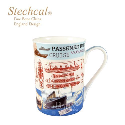 【Stechcal】創意骨瓷馬克杯-船 350ml(W30M3020)