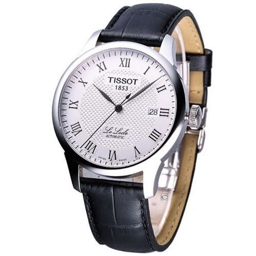 TISSOT 力洛克 男用自動機械腕錶 T41142333