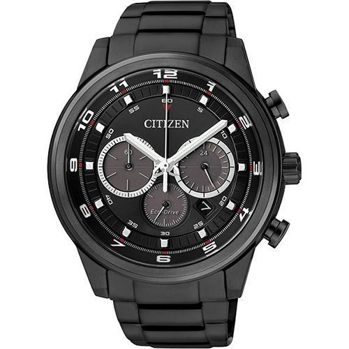 CITIZEN Eco-Drive 率性雅爵計時腕錶-IP黑/44mm CA4035-57E