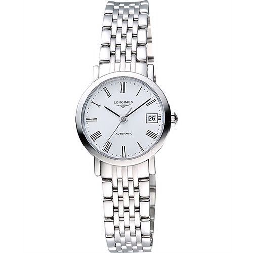 LONGINES Elegant Collection 羅馬時尚機械女錶-白L43094116 