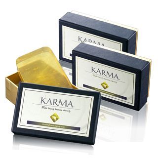 【丹麥KARMA】99純金金箔滋養育膚皂-3入組(限量版)