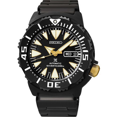 SEIKO Prospex 海龍潛水200米機械腕錶-IP黑 4R36-01J0K
