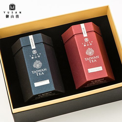 【御山坊】御爵禮盒 - 頂級高山金萱 VS 阿里山紅茶(2入/盒)