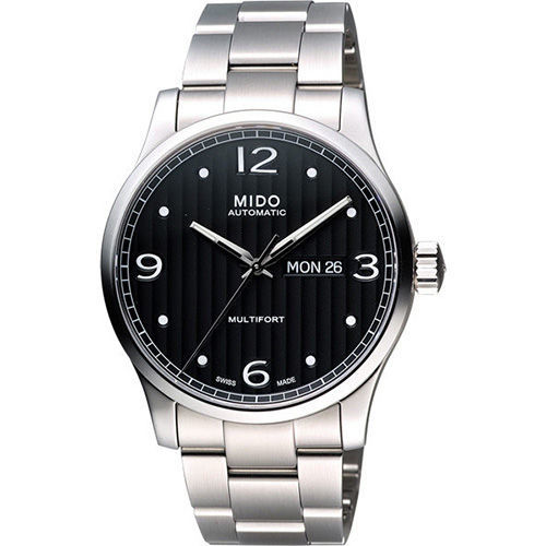 MIDO Multifort 先鋒系列時尚機械腕錶-黑  M0054301105000
