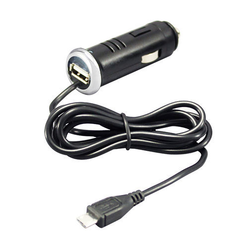【YAC】USB+microUSB車用充電器 (TP-168)