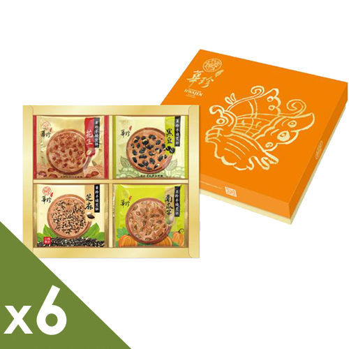 [華珍]手燒煎餅20入禮盒(花生/南瓜子/黑豆/芝麻)-6盒組