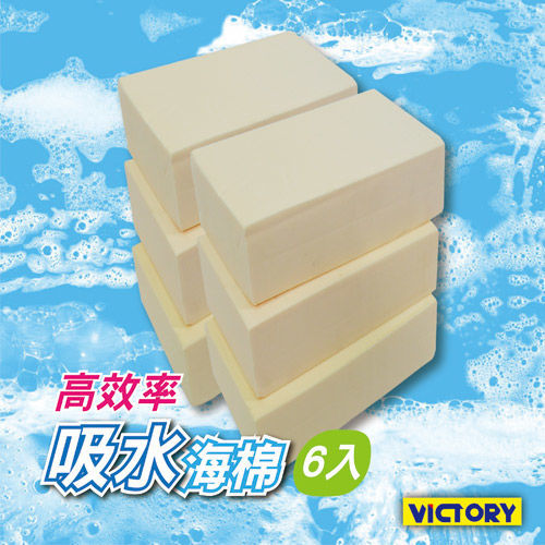 【VICTORY】高效率吸水海綿(小-6入組)