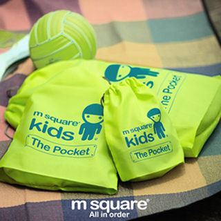 M Square kids 三件套束口袋(2色)