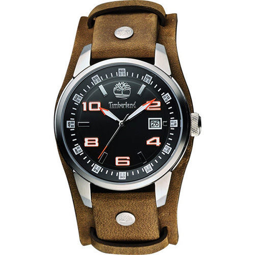 Timberland Baronet 爵士風範時尚腕錶-黑x咖啡/43mm TBL.14337JS/02