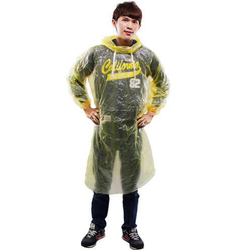 OMAX攜帶型輕便雨衣-20入(黃色)