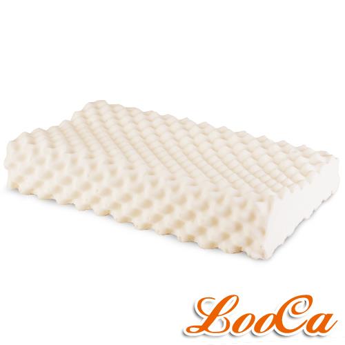 LooCa 按摩工學乳膠枕(2入)
