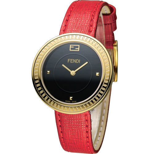 芬迪 FENDI MY WAY 輕盈美學時尚腕錶 F350431073 黑x紅