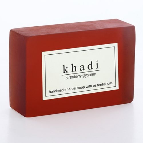 【印度Khadi】草本草莓手工精油香皂(6入特惠組)