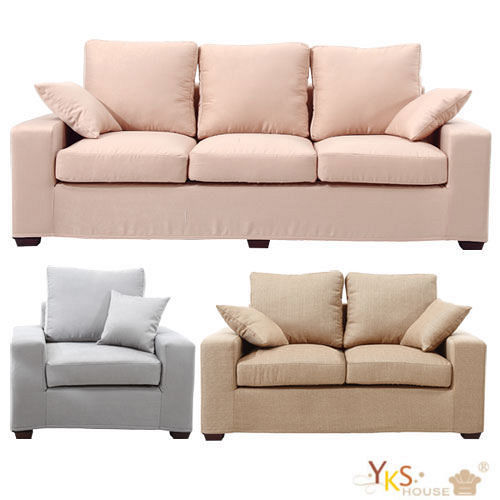 【YKS】國民原色1+2+3獨立筒布沙發 2種布質、20色可選