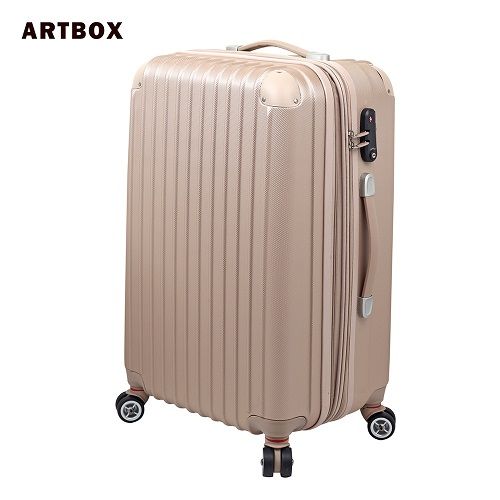 ARTBOX 迷戀經典 24吋ABS可加大硬殼行李箱一香檳