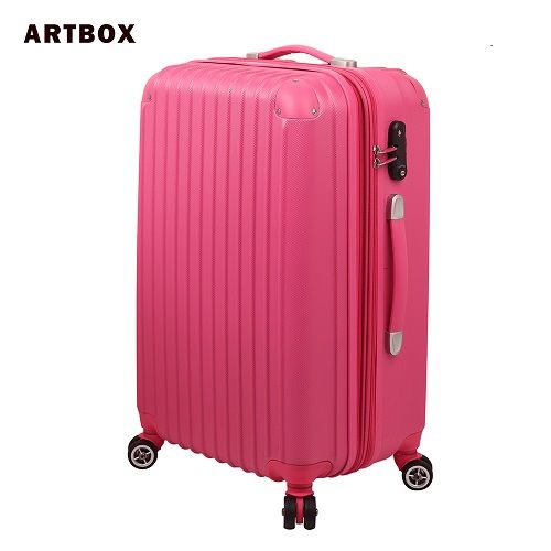 【ARTBOX】迷戀經典 - 28吋ABS可加大硬殼行李箱(玫紅)