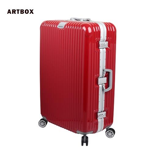 【ARTBOX】以太行者 29吋PC鏡面鋁框行李箱(紅)