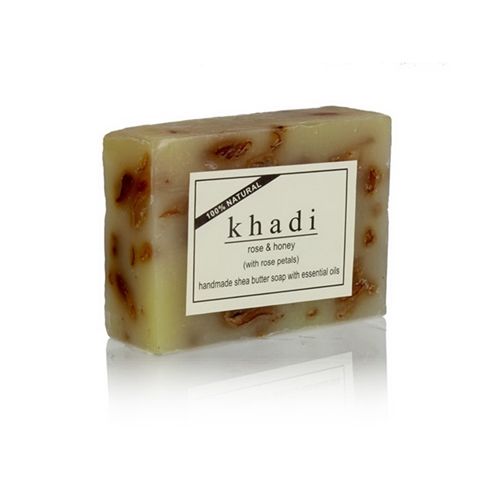 【印度Khadi】草本玫瑰蜂蜜手工精油香皂(6入特惠組)