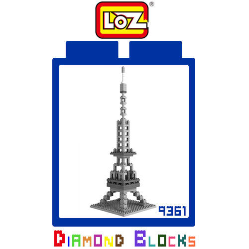 LOZ 鑽石積木 建築系列 益智玩具-9361 巴黎鐵塔