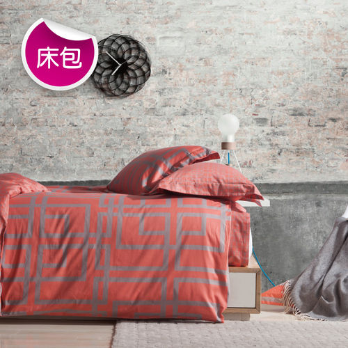 【R.Q.POLO】亞曼尼系列-貝斯 純棉-雙人特大床包+枕套三件組(7尺)