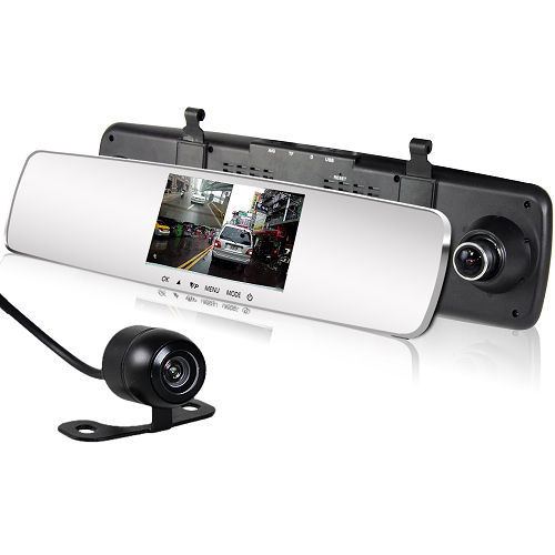 攝錄王 Z5D++Plus 微曲面後視鏡 超大5吋螢幕 前後雙鏡頭行車記錄器 (送16G Class10記憶卡+免費基本安裝服務)