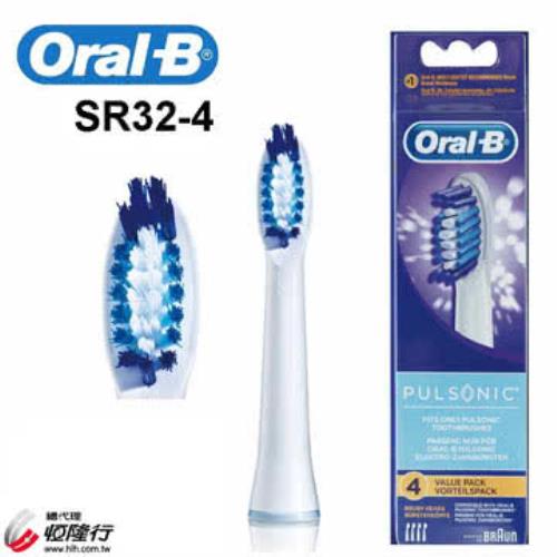德國百靈Oral-B-音波電動牙刷刷頭(4入)SR32-4