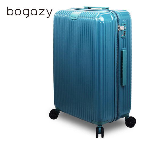 【Bogazy】城市行者 25吋電子抗刮PC旅行箱(藍色)