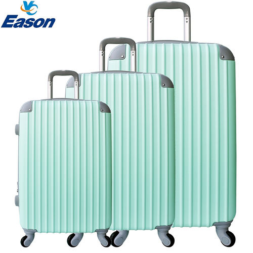 【YC Eason】超值流線型可加大海關鎖款ABS硬殼行李箱三件組(20+24+28吋-蘋果綠)